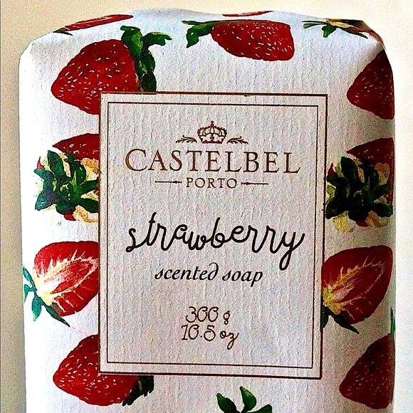 STRAWBERRY CASTELBEL PORTO SOAP BAR SCENTED SHEA NEW - Picture 3 of 4
